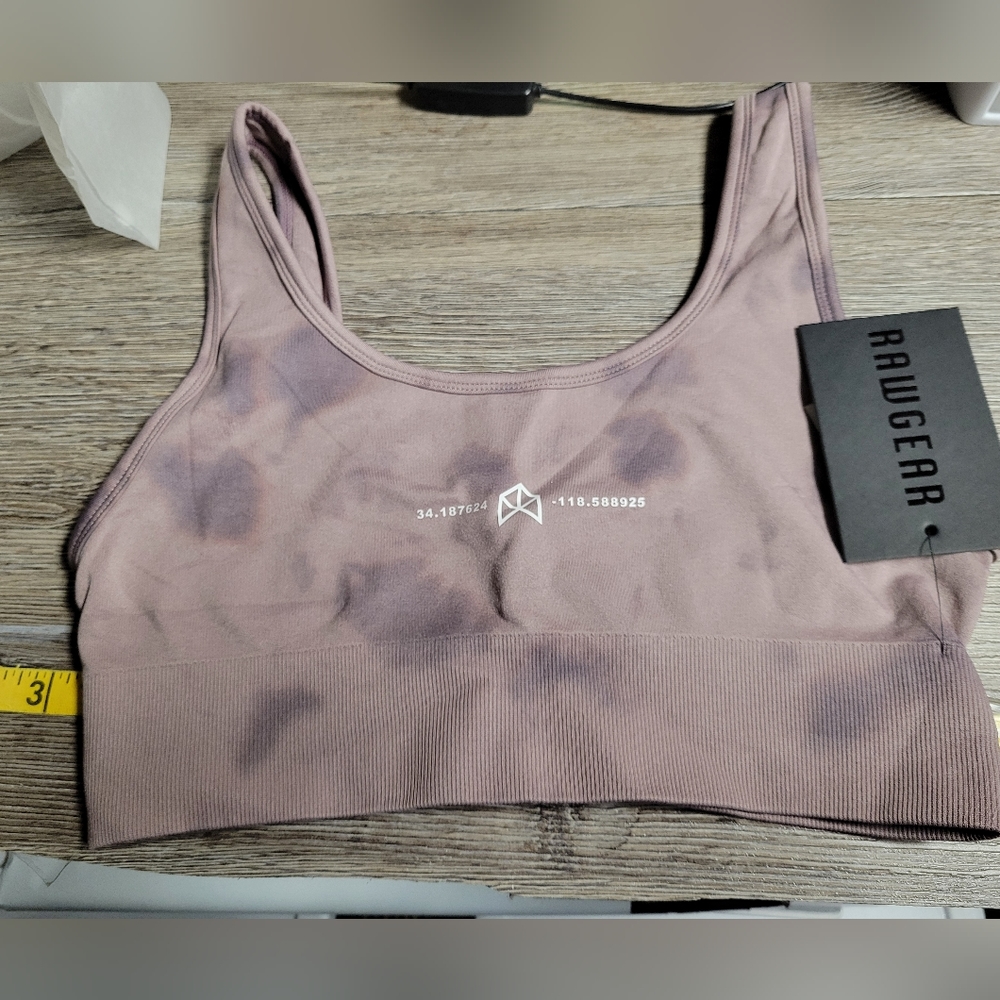 RawGear NWT Plum‎ Tie Dye Size Small Sports Bra